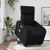 vidaXL Massagesessel mit Aufstehhilfe Elektrisch Schwarz Kunstleder