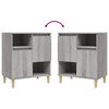 vidaXL Sideboards 2 Stk. Grau Sonoma 60x35x70 cm Holzwerkstoff