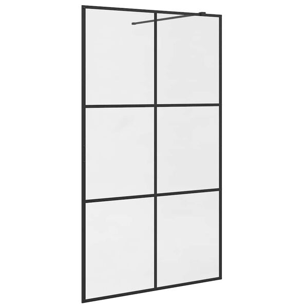 vidaXL Duschwand f&uuml;r Begehbare Dusche mit Klarem ESG Glas 115x195 cm
