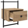 vidaXL Nachttisch 2 pcs Artisan-Eiche 35 x 30 x 51 cm Holzwerkstoff