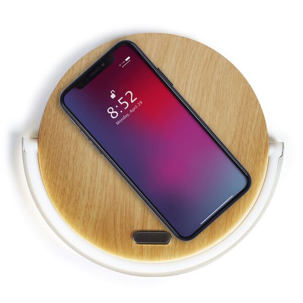 Livoo 2-in-1 Nachttischlampe Touch 10W Holz