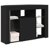 vidaXL Eck-LED-TV-Schrank Schwarz 100x40x68cm Holzwerkstoff