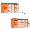 vidaXL Hühnerstall Holz 295x163x170 cm