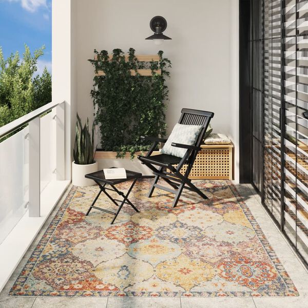vidaXL Teppich ARBIZU Indoor und Outdoor Vintage-Design 200x280 cm
