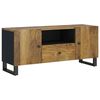 vidaXL TV-Schrank 105x33,5x46 cm Massivholz Mango & Holzwerkstoff