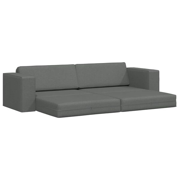 vidaXL Schlafsofa 200cm Dunkelgrau Stoff