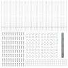 vidaXL Zaun mit Pfosten Silber 1,5 x 100 m Stahl