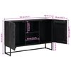 vidaXL Sideboard Schwarz 105 x 30 x 68 cm
