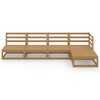 vidaXL 5-tlg. Garten-Lounge-Set Honigbraun Massivholz Kiefer