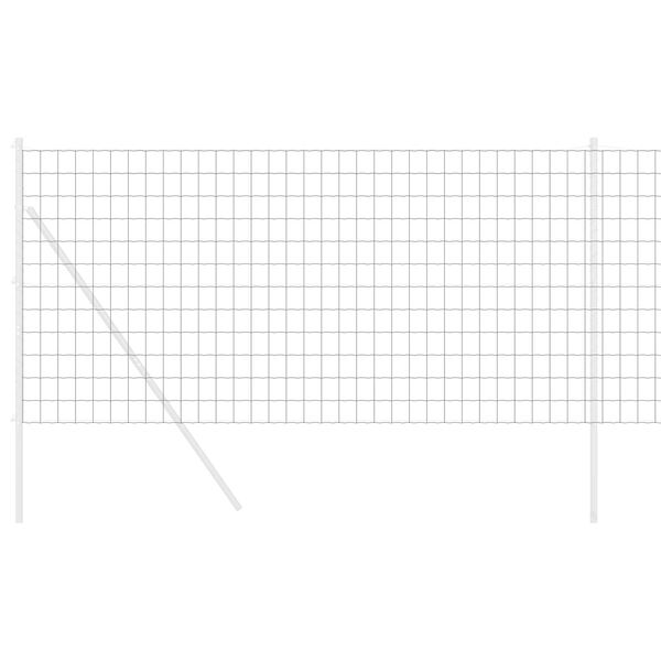 vidaXL Eurozaun Grau 1.4 x 10 m PVC-beschichtetes Eisen