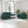 vidaXL Sofa Set 2 pcs Dunkelgr&uuml;n 182 x 80 x 82 cm Stoff