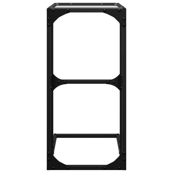 vidaXL Beistelltisch mit Glasplatte Transparent 40x30x61,5 cm Stahl