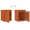 vidaXL Wandschrank Wandmontiert 2 pcs Wachsbraun 30 x 30 x 40 cm