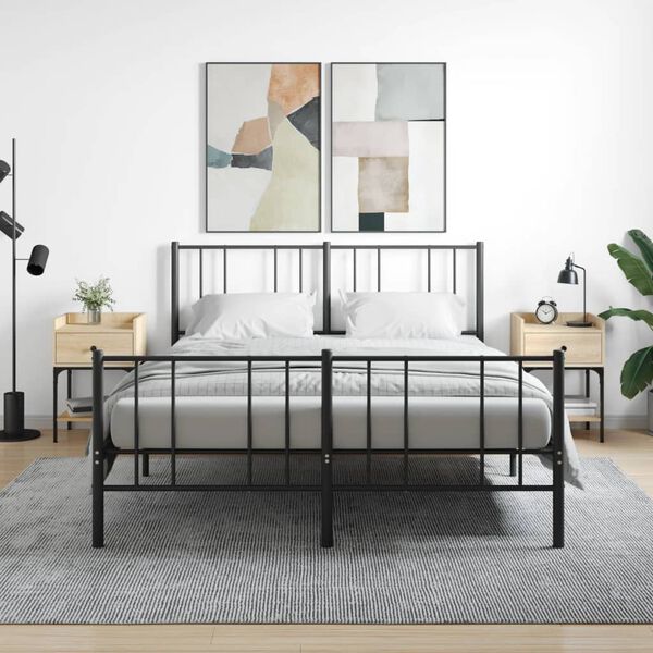 vidaXL Nachttische 2 Stk. Sonoma-Eiche 40,5x31x60 cm Holzwerkstoff