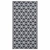 vidaXL Outdoor-Teppich ARAKIL Schwarz 190x290 cm PP