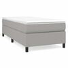 vidaXL Boxspringbettgestell Hellgrau 100x200 cm Stoff