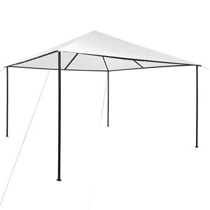 vidaXL Pavillon 4x4x3 m Wei&szlig; 180 g/m&sup2;