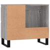 vidaXL Badschrank Grau Sonoma 65x33x60 cm Holzwerkstoff