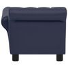 vidaXL Hundesofa Blau 83x45x42 cm Kunstleder