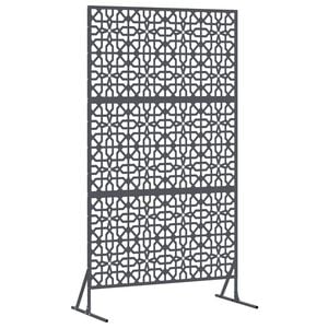 vidaXL Sichtschutz 100 x 50 x 180 cm Stahl Anthrazit