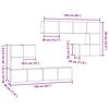 vidaXL TV-Einheiten Wandmontiert 4 pcs Altholz Holzwerkstoff
