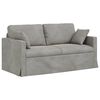 vidaXL Sofa Set 2 pcs Hellgrau 158 x 78 x 80 cm Samt