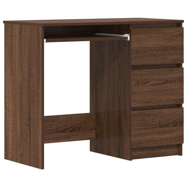 vidaXL Schreibtisch Braun Eichen-Optik 90x45x76 cm Holzwerkstoff