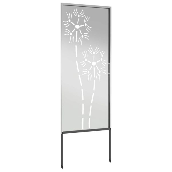 vidaXL Garten Sichtschutz-Leinwand Silber 50 x 140 cm Verzinkter Stahl