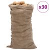 vidaXL Jutes&auml;cke 30 Stk. 65x135 cm 100% Jute 220 g/m&sup2;