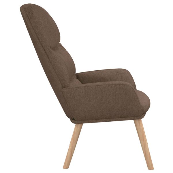 vidaXL Relaxsessel Taupe Stoff