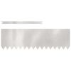 vidaXL Raseneinfassung 50 pcs Silber 100 x 0,05 x 20 cm Edelstahl