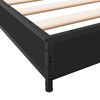 vidaXL Bettgestell Schwarz 90x190 cm Holzwerkstoff und Metall