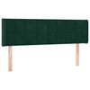 vidaXL Kopfteil mit Ohren Dunkelgr&uuml;n 147x16x78/88 cm Samt
