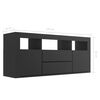 vidaXL TV-Schrank Schwarz 120x30x50 cm Holzwerkstoff