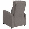 vidaXL Relaxsessel Elektrisch Taupe Stoff
