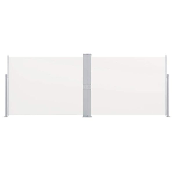 vidaXL Ausziehbare Seitenmarkise Creme 170 x 1000 cm