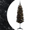 vidaXL K&uuml;nstlicher schmaler Weihnachtsbaum mit Weihnachtskugel 120 cm