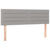 vidaXL Boxspringbett mit Matratze Hellgrau 140x200 cm Stoff