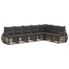 vidaXL Gartensofa-set 7 pcs Grau und Dunkelgrau Poly-Rattan