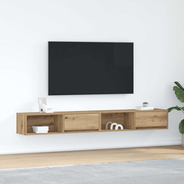 vidaXL TV-Schr&auml;nke 2 Stk. Artisan-Eiche 100x31x25,5 cm Holzwerkstoff