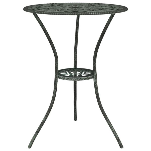 vidaXL 3-tlg. Bistro-Set Aluminiumguss Gr&uuml;n