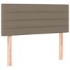 vidaXL Boxspringbett mit Matratze Taupe 90x200 cm Stoff