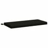 vidaXL Bankkissen SOEST 100 % Polyester Schwarz 80 x 40 x 5 cm