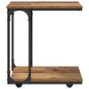 vidaXL Beistelltisch mit Regal Altholz 50 x 35 x 55.5 cm Holzwerkstoff