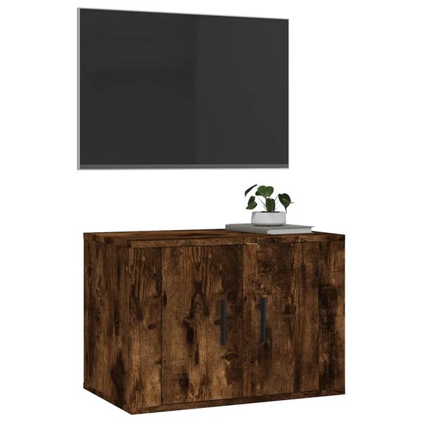 vidaXL TV-Wandschrank Räuchereiche 57x34,5x40 cm