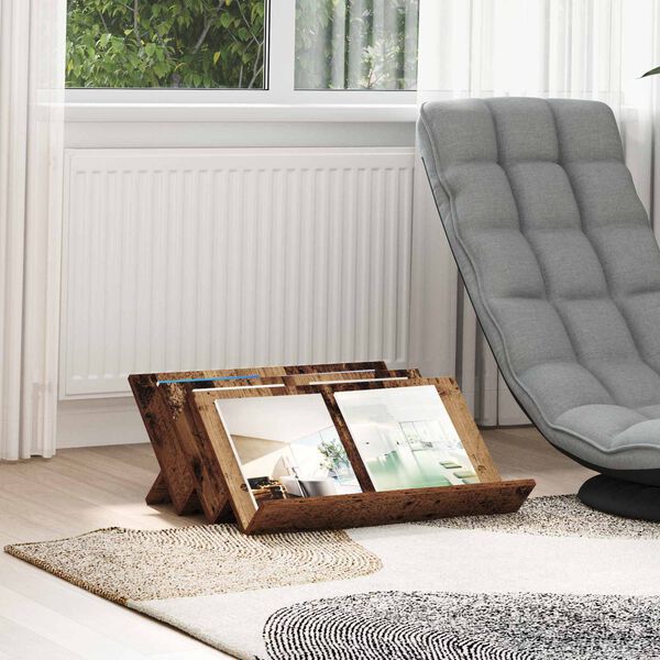 vidaXL Magazinregal mit Regal Altholz 65 x 53 x 28,5 cm Holzwerkstoff
