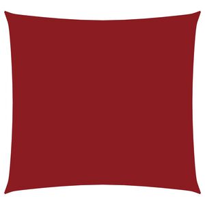 vidaXL Sonnensegel Oxford-Gewebe Quadratisch 3,6x3,6 m Rot