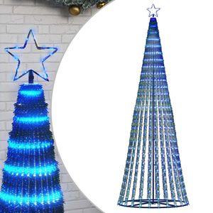 vidaXL LED Weihnachtsbaum 475 LEDs Blau 247 cm