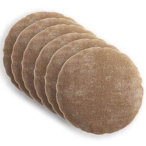vidaXL Kissenbezug 6 stk. HEERLEN Braun &Oslash; 60 cm Chenille-Stoff