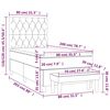 vidaXL Boxspringbett mit Matratze Dunkelgr&uuml;n 80x200 cm Samt